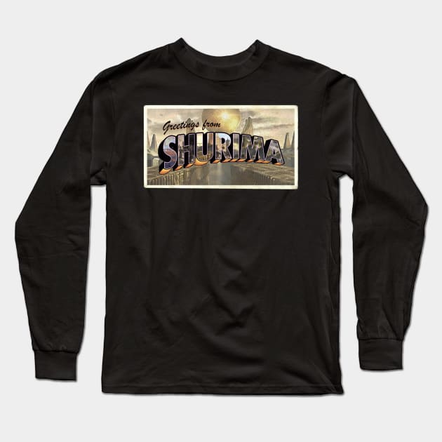 Greetings from shurima vintage Long Sleeve T-Shirt by Scrapyardigan